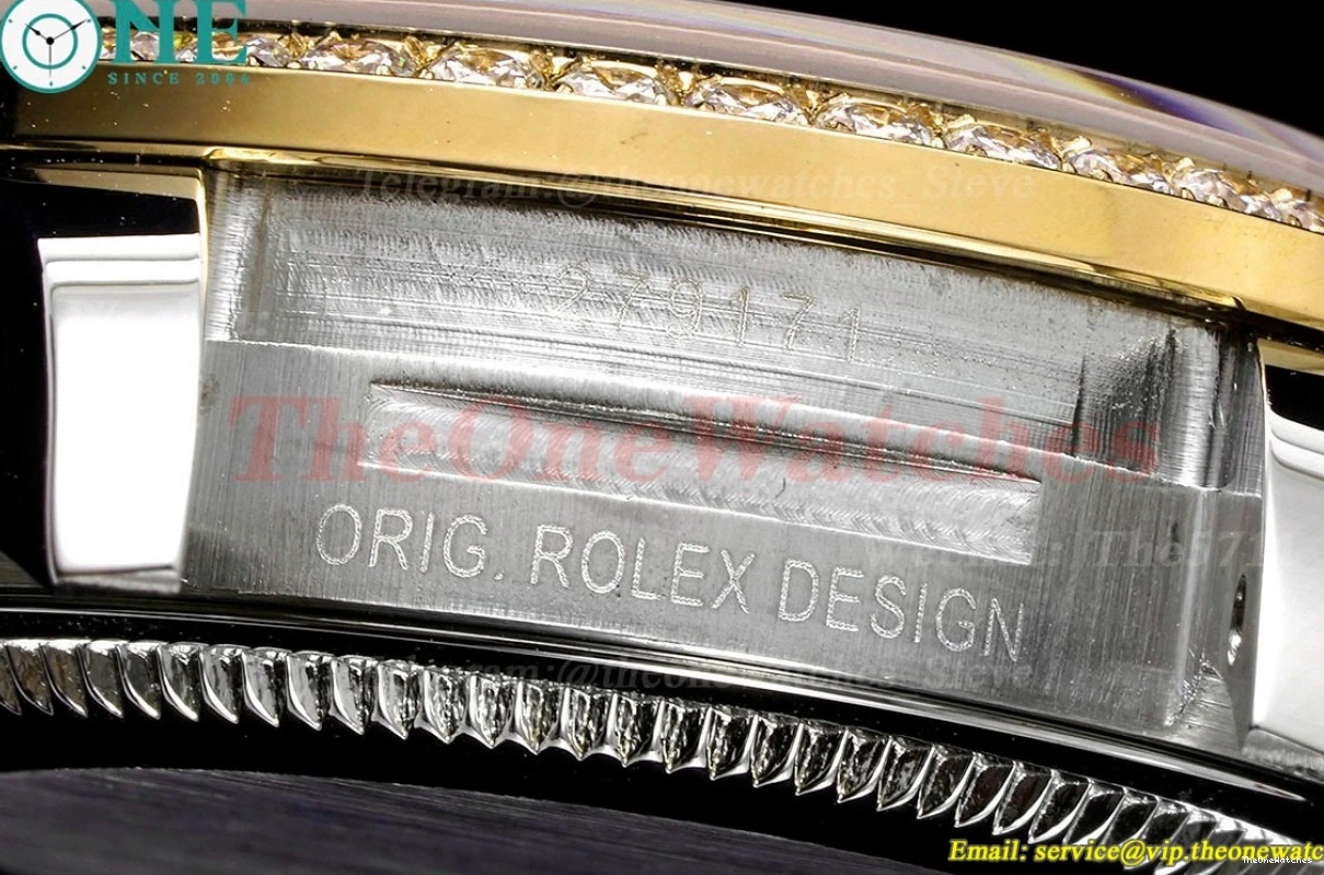 White SS TWS NH05 Dia Datejust 28mm Ladies Dial YG 0415